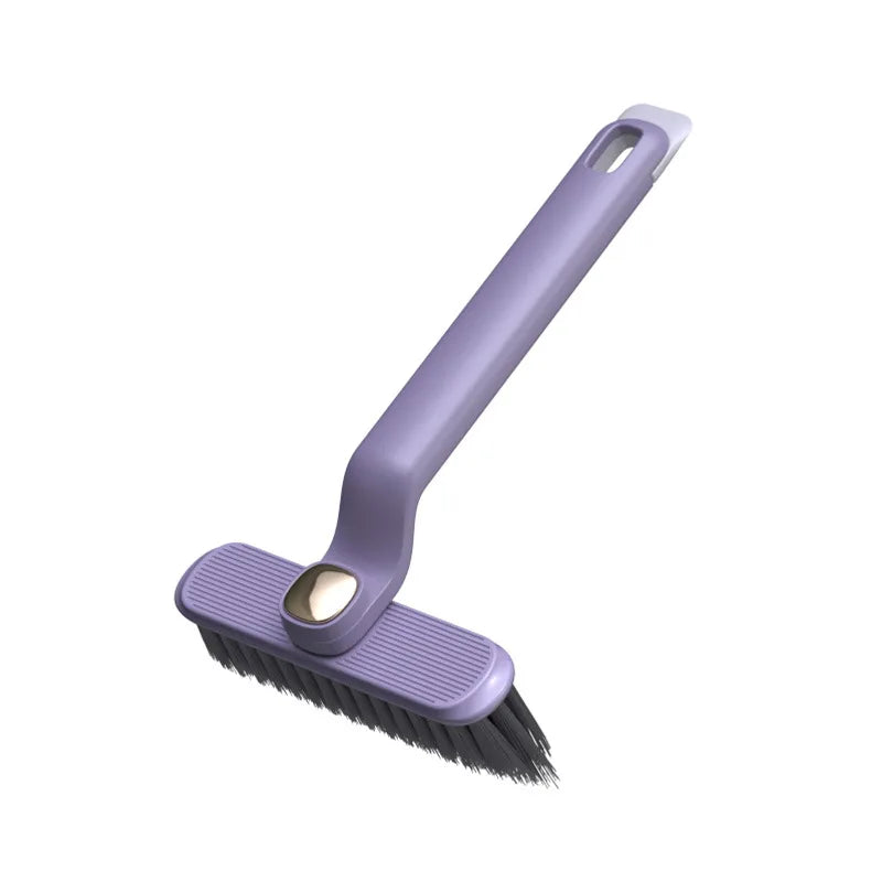 360° Rotating Gap Brush | Bathroom Corner & Floor Cleaner Cleaning Brush QXL Purple 1pc