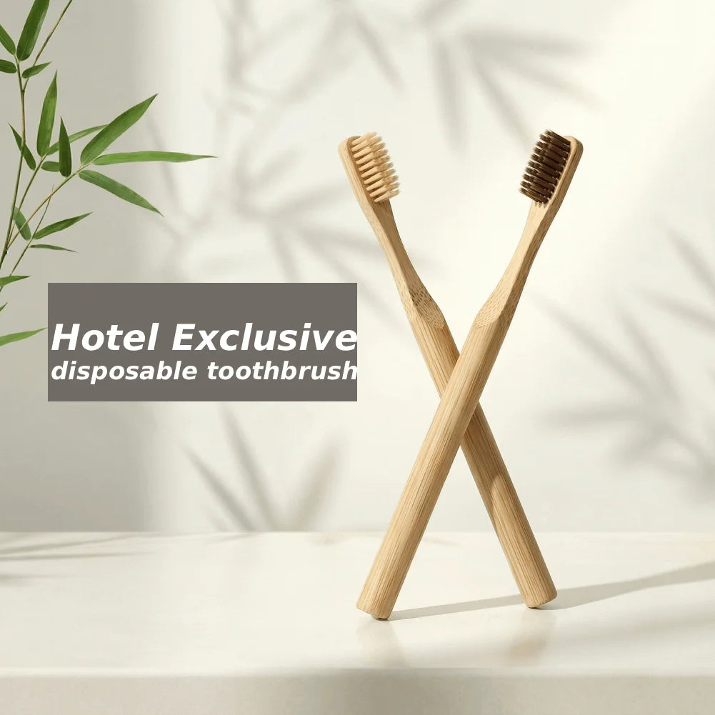 Bamboo Toothbrush | Soft Bristles, Eco-Friendly, 1 or 50 Pack Bamboo Toothbrush QXL