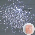 5A Aurora Zircon Nail Rhinestones | 50pc Mixed Shapes Charms Nail Art Rhinestones QXL 50pcs White
