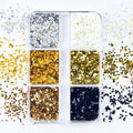 6-Grid Glitter Nail Art Charms – Stars, Hearts & Polka Dots Nail Art Charms QXL C