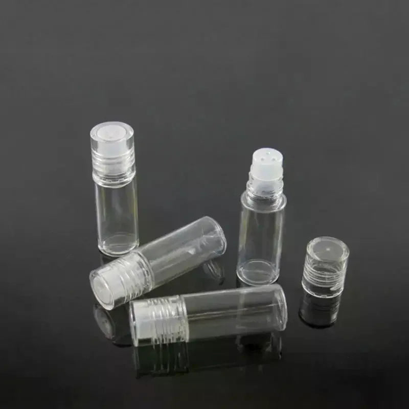 5-Pack 3ml Clear Refillable Loose Powder Sifter Bottles Powder Sifter Bottle QXL