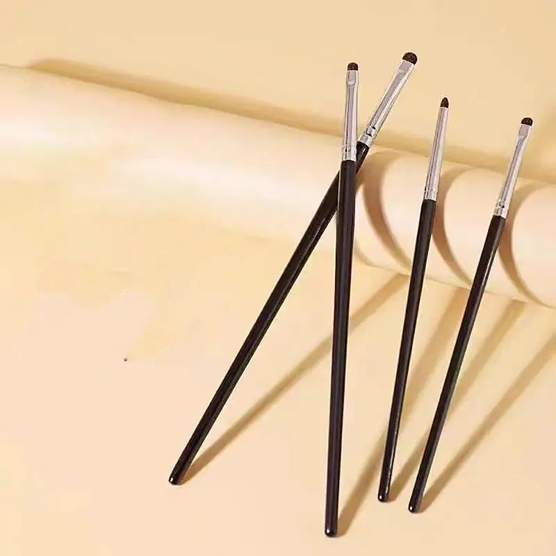 4/6-Pc Eye Detail Brush Set | Soft Eyeshadow Makeup Kit Eye Makeup Brushes QXL 4PCS Black