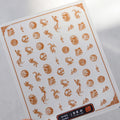 5D Kawaii Nail Stickers – Fox, Dragon & Cartoon Animals