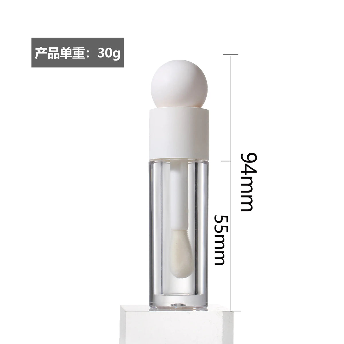 5ml Empty Lip Gloss Tube – Clear PETG Refillable Container Lip Gloss Container QXL