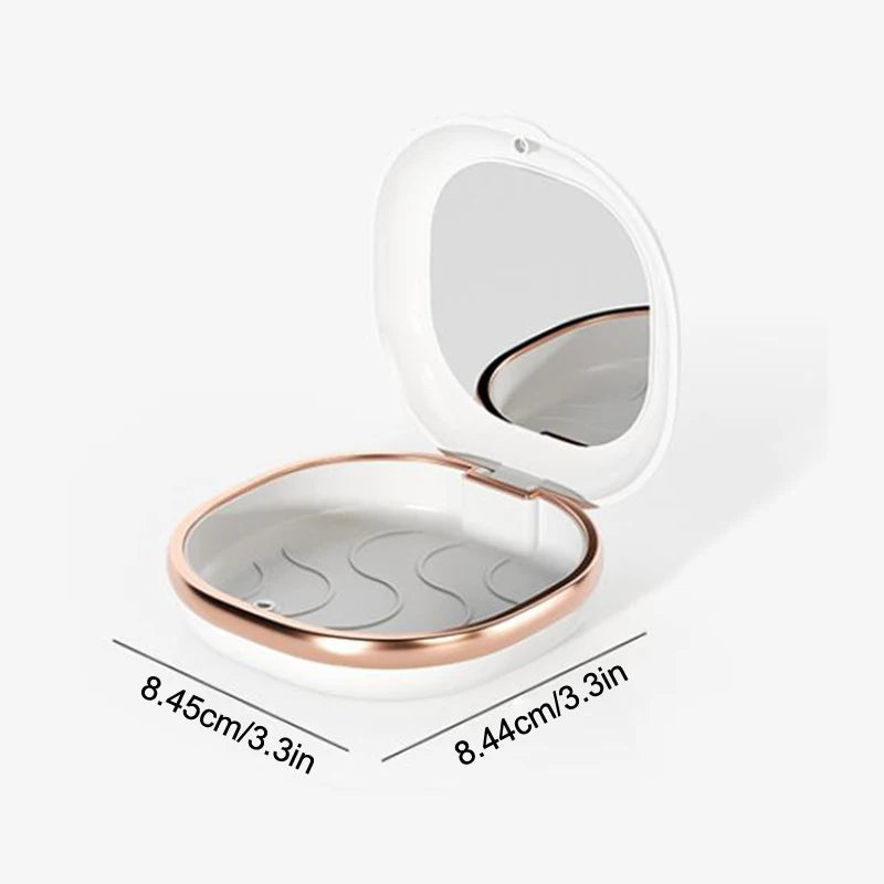 Magnetic Dental Retainer Case with Mirror | Travel Aligner Box Dental Retainer Case QXL
