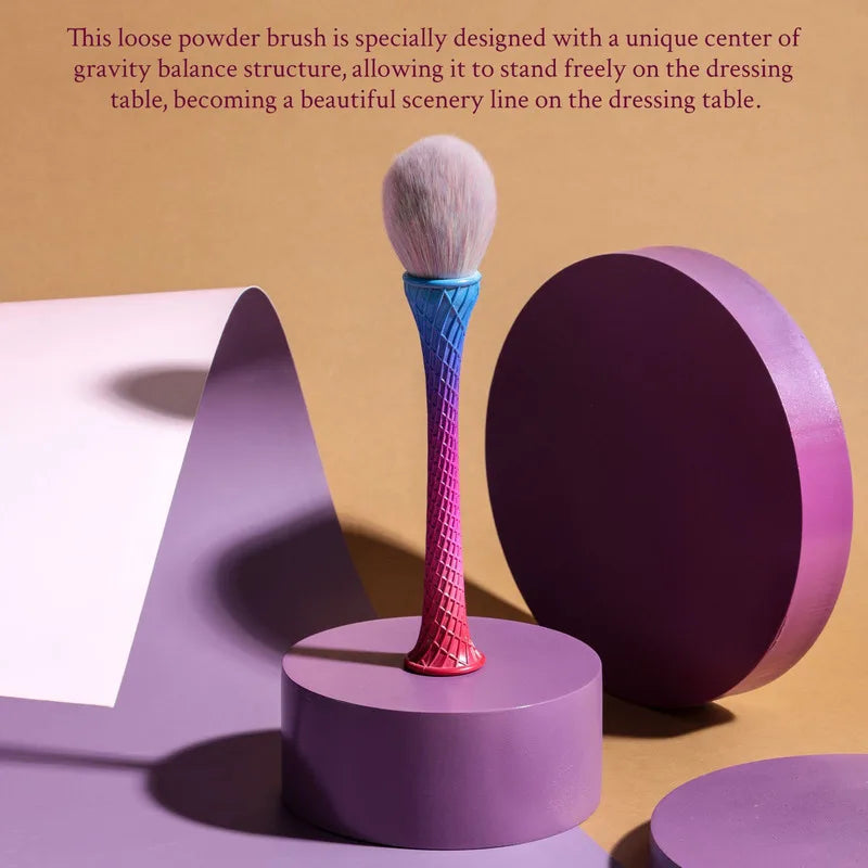 Loose Powder Blush Brush | Nylon Sculpted Waist Makeup Brush Makeup Brush QXL