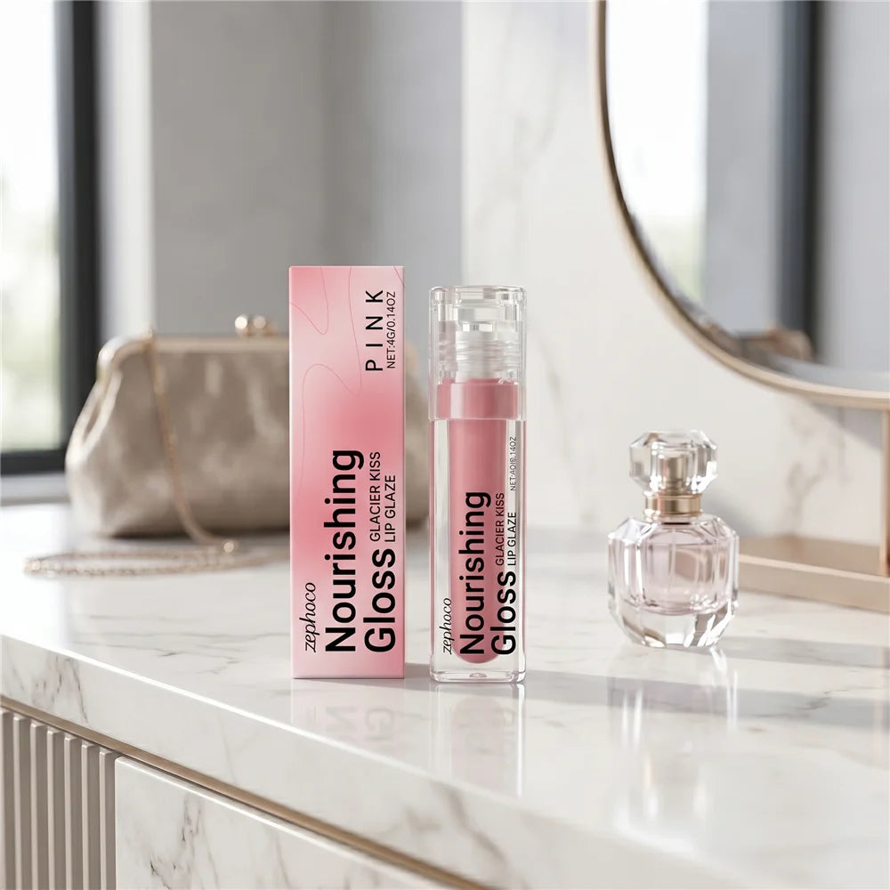 Hydrating Plumping Lip Gloss | Mirror Finish Liquid Lipstick Lip Gloss QXL