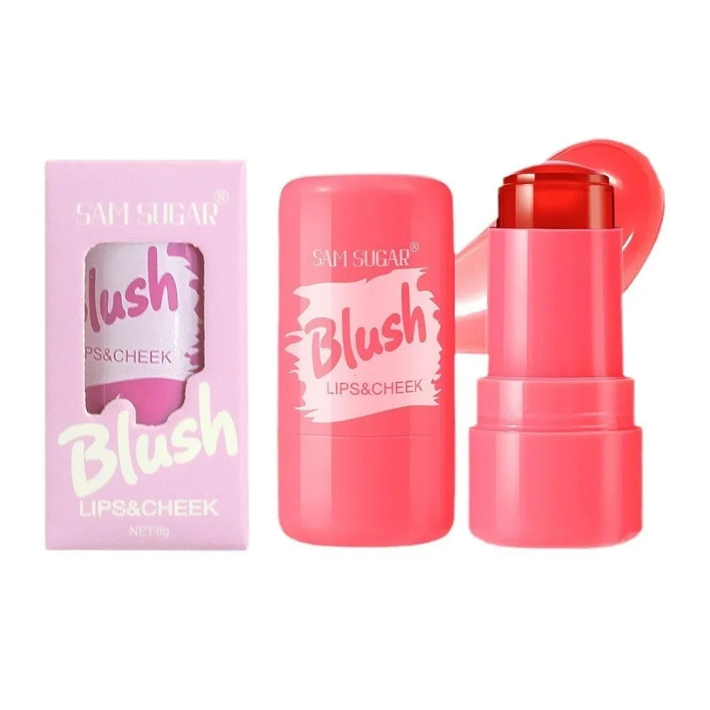 SAM SUGAR Jelly Blush Stick – 3-in-1 Lip & Cheek Tint 4 Colors Jelly Lip & Cheek Tint QXL