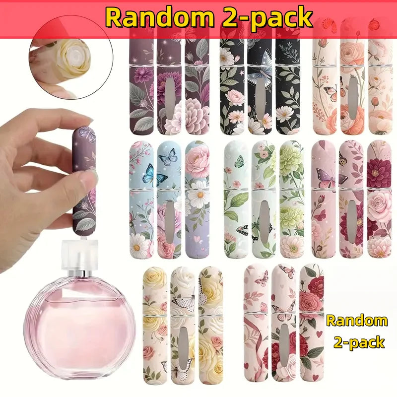 5ml Refillable Travel Perfume Spray Bottles – Pink & White 2pk Perfume Travel Atomizer QXL Random 2 pack 5ml Plastic