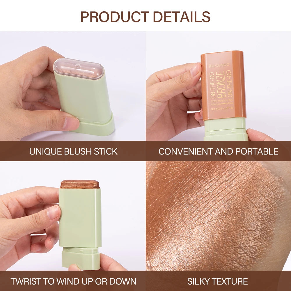 ibcccndc 3-in-1 Bronzer Contour Stick – Highlighter & Blush Bronzer Contour Stick QXL