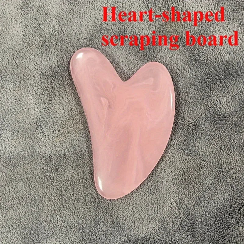 Heart-Shaped Resin Gua Sha Board | Facial Massage & Skincare Facial Massage Tool QXL