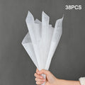 38-Pack Milk Cotton Flower Wrapping Paper | Bouquet Sheets Floral Wrapping Paper QXL White