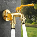 Outdoor Antifreeze Brass Faucet | 1-In 2-Out Garden Tap Outdoor Garden Faucet QXL Default Title