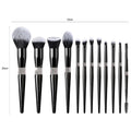 10/12-Pc Diamond Rhinestone Makeup Brush Set | Soft Synthetic Makeup Brush Set QXL 12pcs set