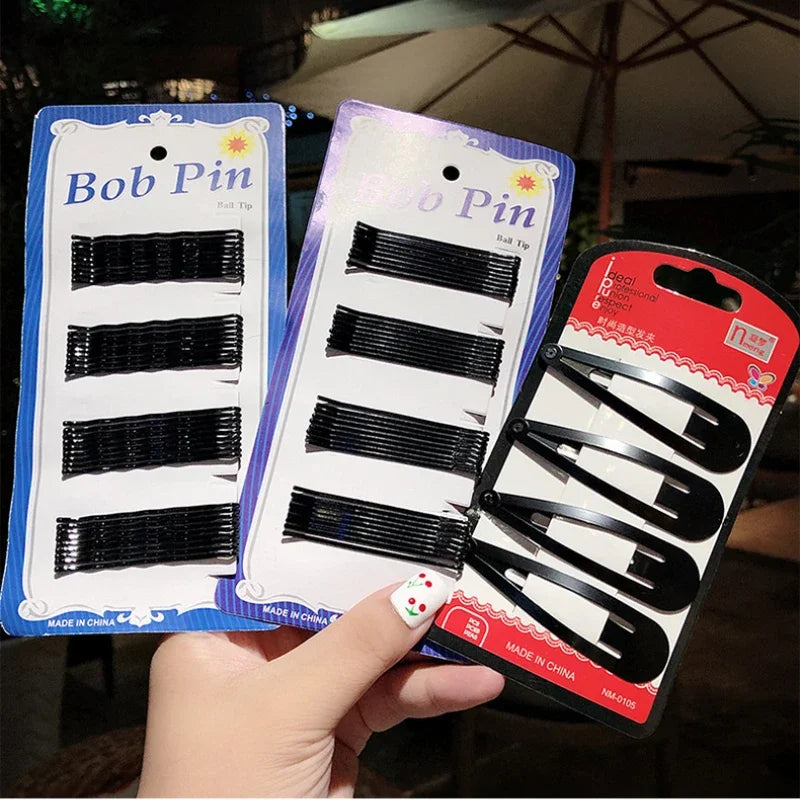 Women's Black Bobby Pins & Hair Clips | Waves & Straight 4–7cm Hair Clips & Bobby Pins QXL