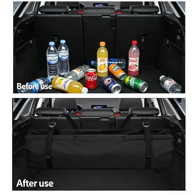 Car Trunk Organizer – High-Capacity Oxford Backseat Storage Bag Car Trunk Organizer QXL