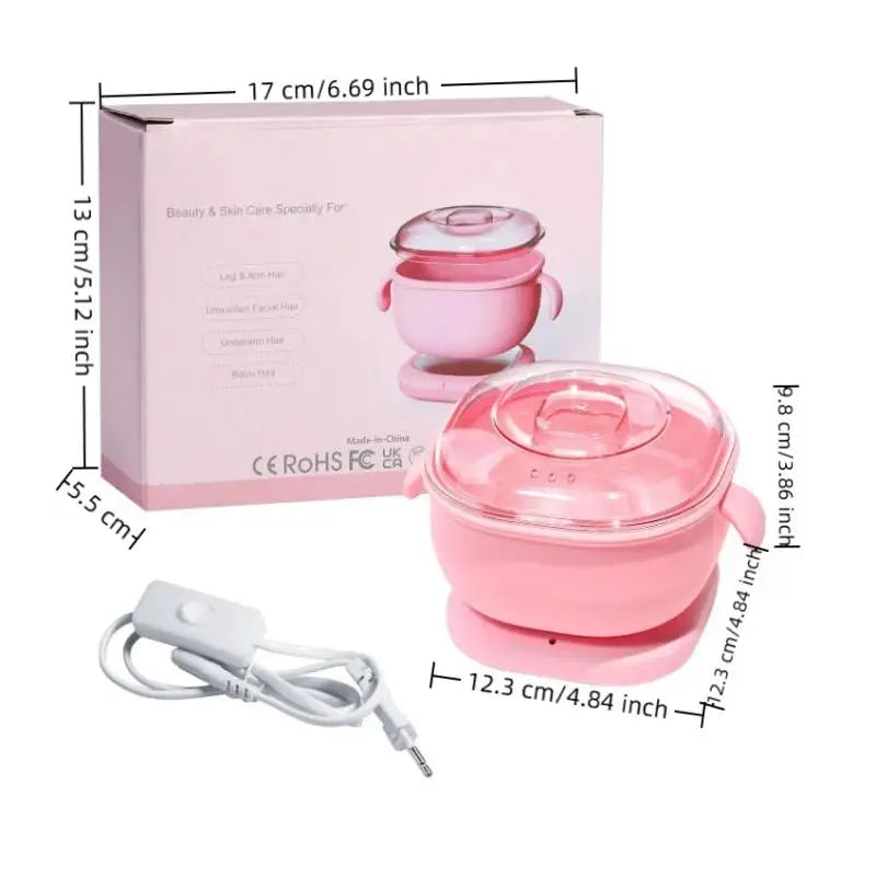 Foldable 400ML Silicone Wax Warmer | Portable Travel Wax Heater Wax Warmer QXL