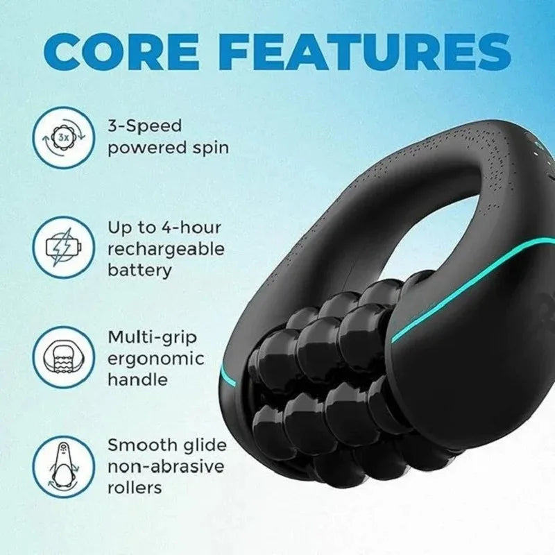 Mini Rolling Percussive Massager | 3-Speed Rechargeable Percussive Massager QXL