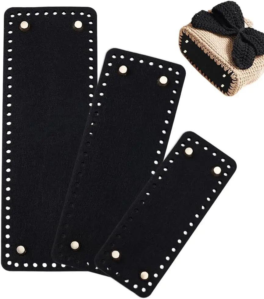 Felt Bag Base Shaper 3-Pack | Rectangle Crochet Bag Bottom Bag Base Shaper QXL AECH04-14858