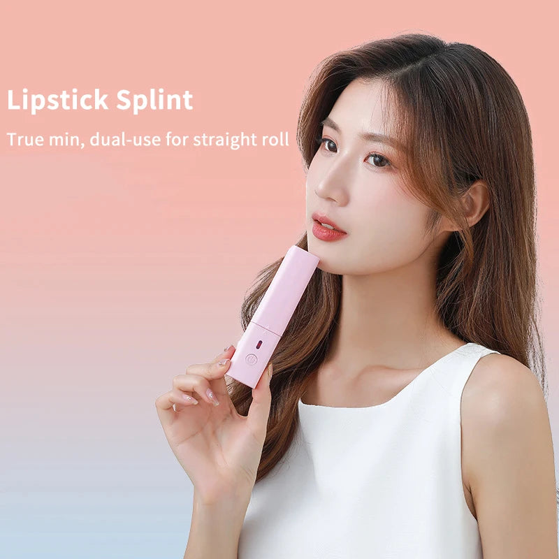 JCSYFAC Mini USB Hair Straightener & Curler Stick | Portable Hair Straightener Stick QXL