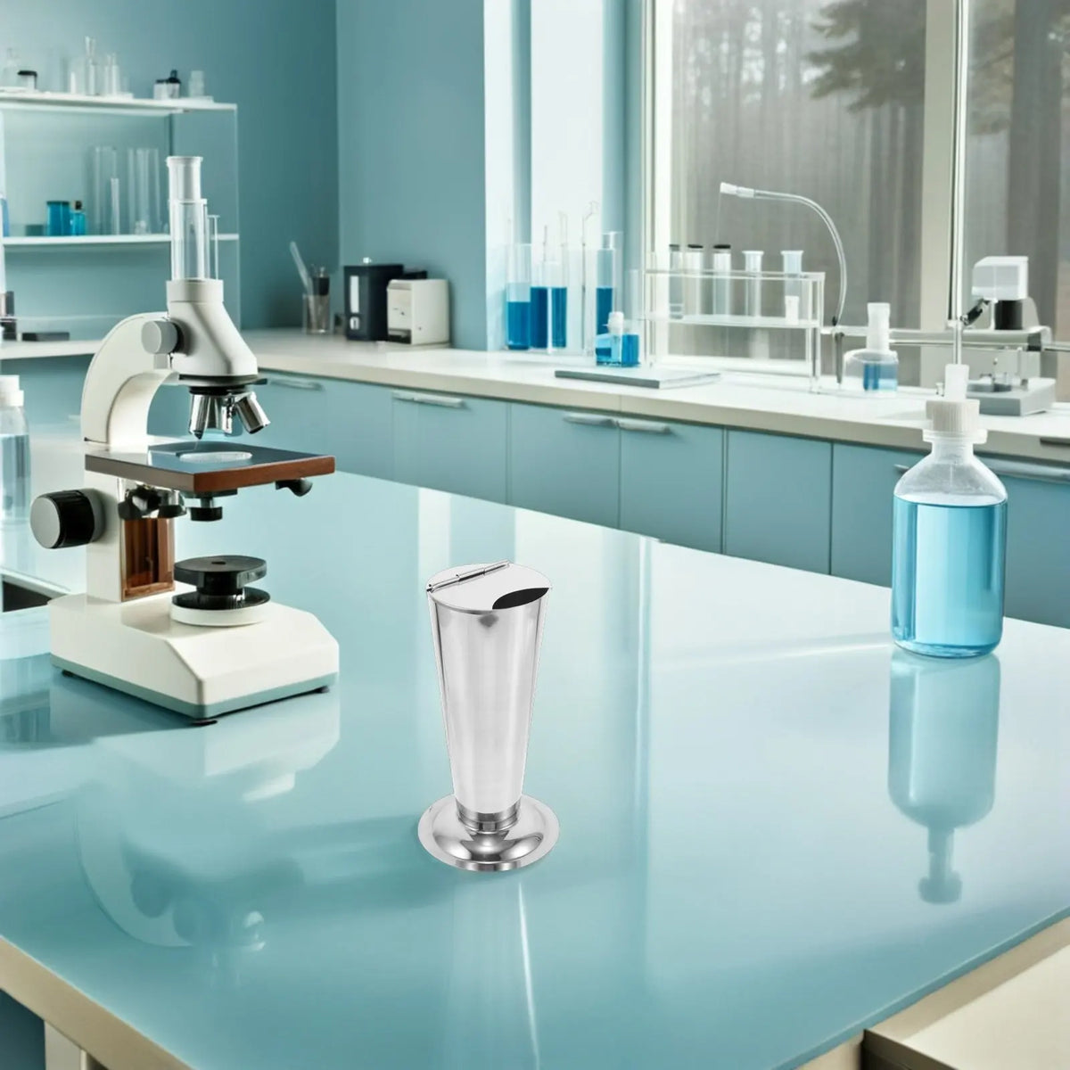 Stainless Steel Tool Sterilizer Jar | Tweezers & Lab Storage Tool Sterilizer Jar QXL