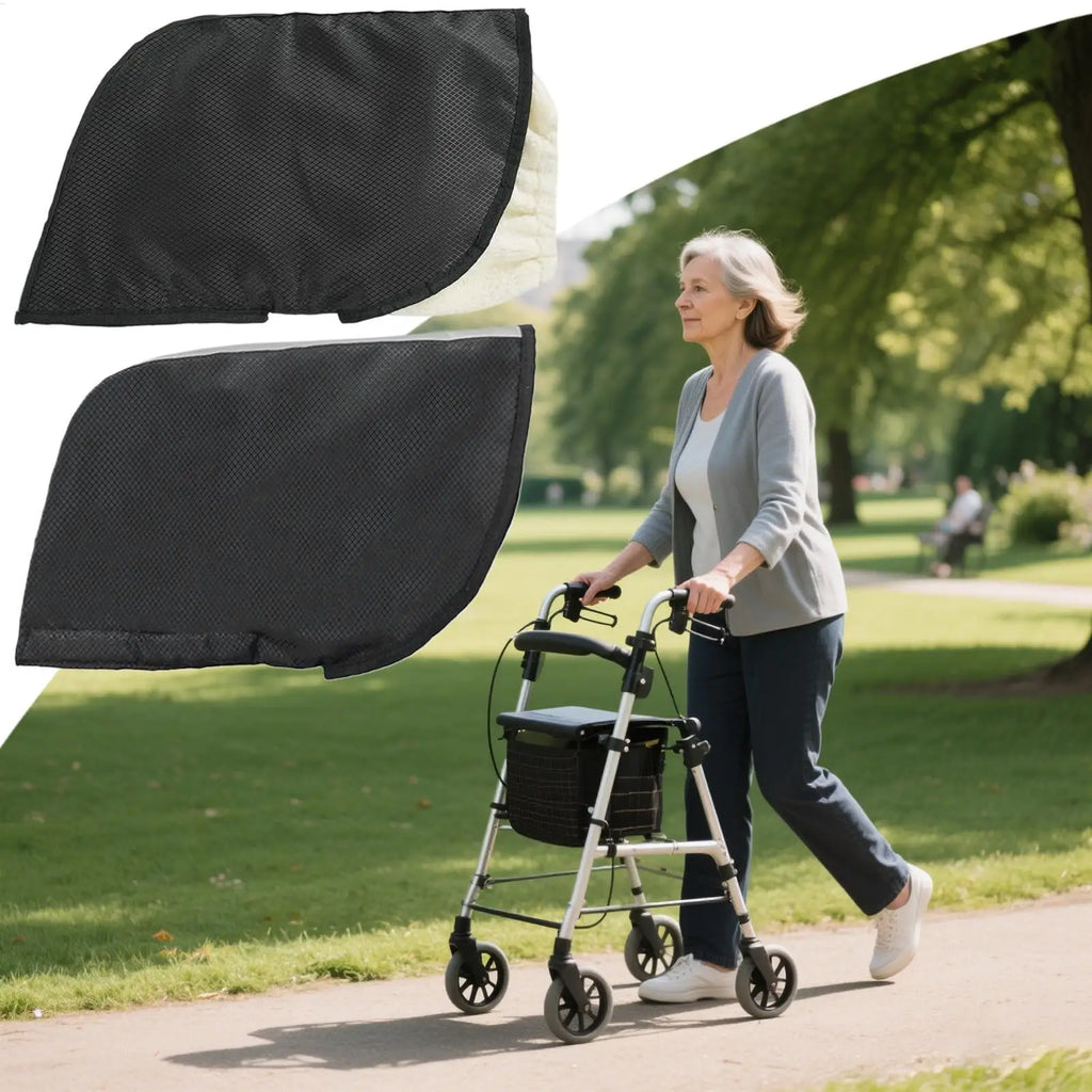 Waterproof Thermal Wheelchair Gloves | Velvet-Lined, Reflective Wheelchair Gloves QXL