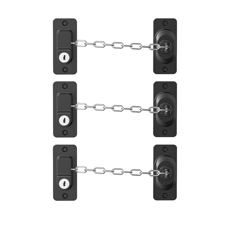 Child Safety Cabinet & Fridge Lock with Keys – 1/3 Pack Child Safety Lock QXL B192 Black-3Pcs