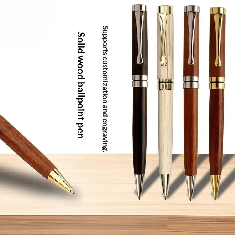 Metal Sandalwood Rotating Ballpoint Pen | Luxury Gift Luxury Ballpoint Pen QXL