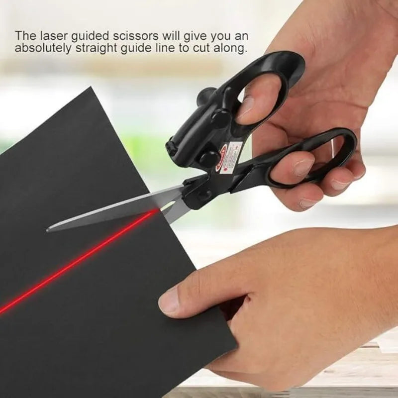 Laser Guided Sewing Scissors – Stainless Steel Fabric Cutter Laser Guided Scissors QXL
