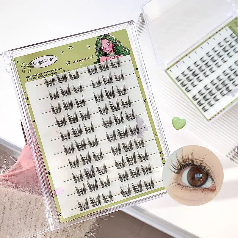 No-Glue Sunflower False Eyelashes | DIY Segmented Lash Clusters DIY False Lashes QXL