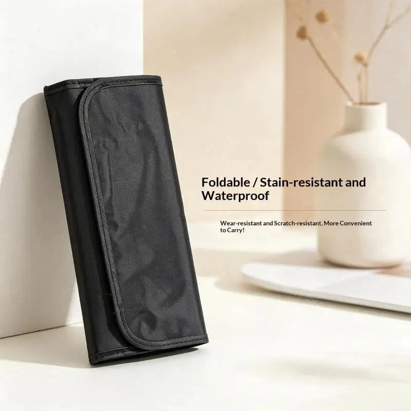 Roll-Up Nail Art Brush Holder & Pen Storage Bag – Waterproof Nail Brush Storage Roll QXL