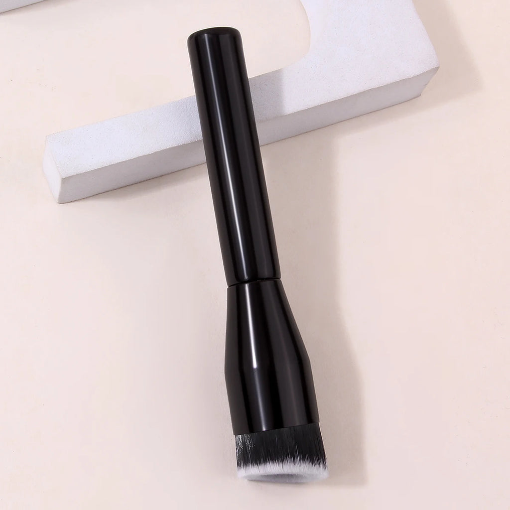 KOSSHOW Flat Top Foundation Brush | Streak-Free Wooden Handle Foundation Makeup Brush QXL