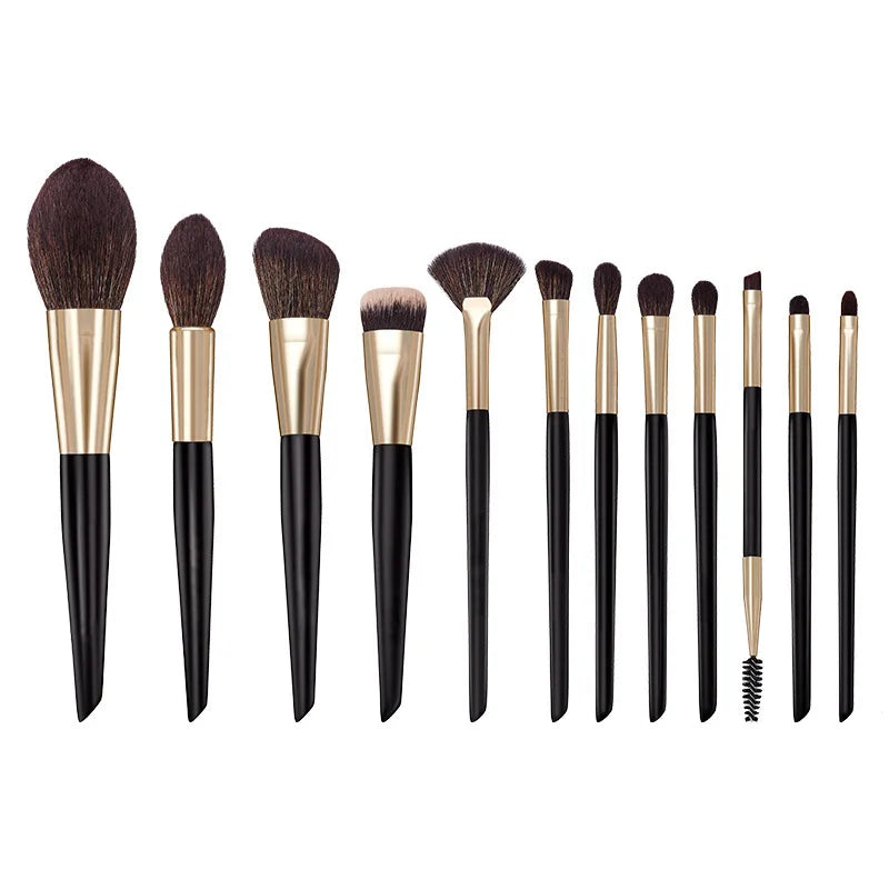12-Piece Makeup Brush Set | Powder, Blush & Eyeshadow Kit Makeup Brush Set QXL 12 makeup brushes