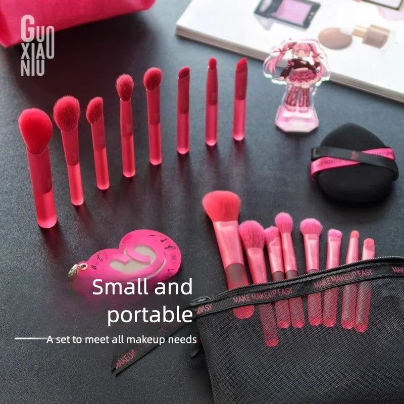 8-Piece Makeup Brush Set | Eyeshadow, Blush & Contour Makeup Brush Set QXL