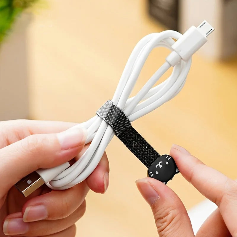 Cat-Shaped Cable Ties | Wire & Snack Bag Organizer Cable Ties QXL