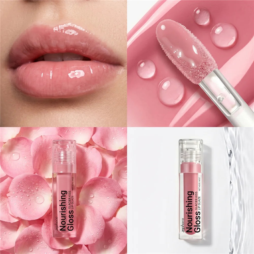 Hydrating Plumping Lip Gloss | Mirror Finish Liquid Lipstick Lip Gloss QXL