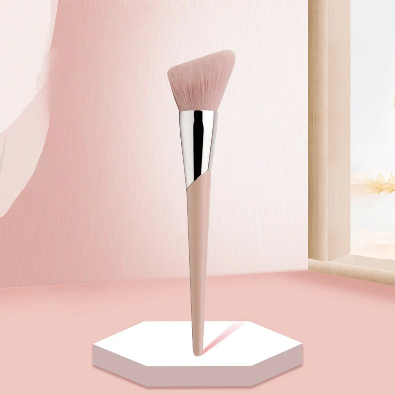 #190 Large Angled Contour Makeup Brush – Pink Sculpting Tool Contour Makeup Brush QXL
