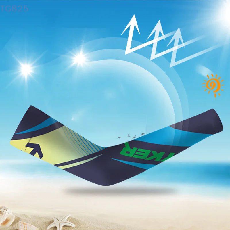 UV Protection Ice Silk Cooling Arm Sleeves | Men & Women UV Cooling Arm Sleeves QXL