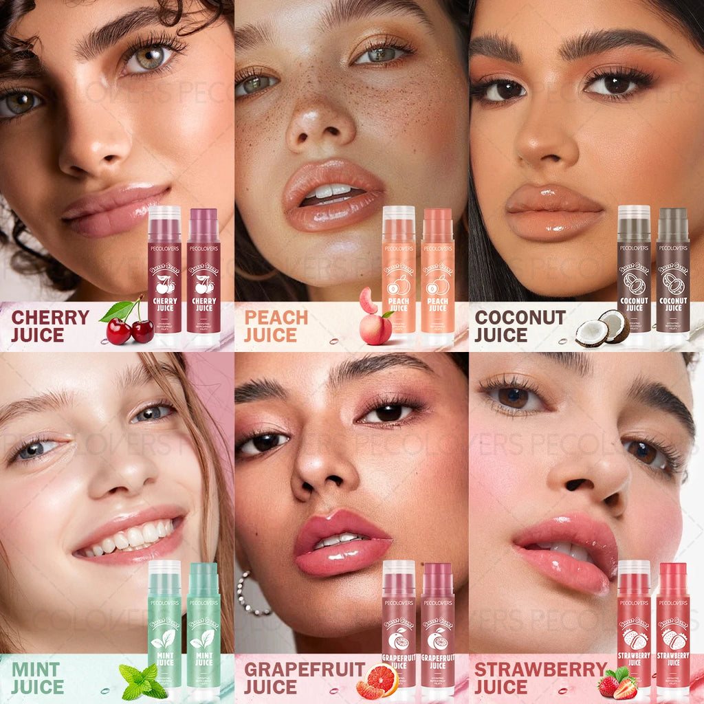 PECOLOVERS Fruity Lip Gloss Balm | Moisturizing & Long-Lasting Fruity Lip Gloss QXL