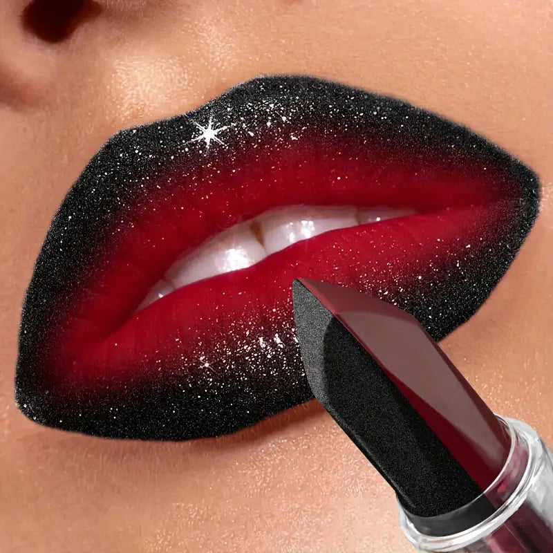 VERONNI 2-in-1 Two-Tone Matte & Glitter Lipstick | Long-Lasting 2-in-1 Lipstick QXL FG-G