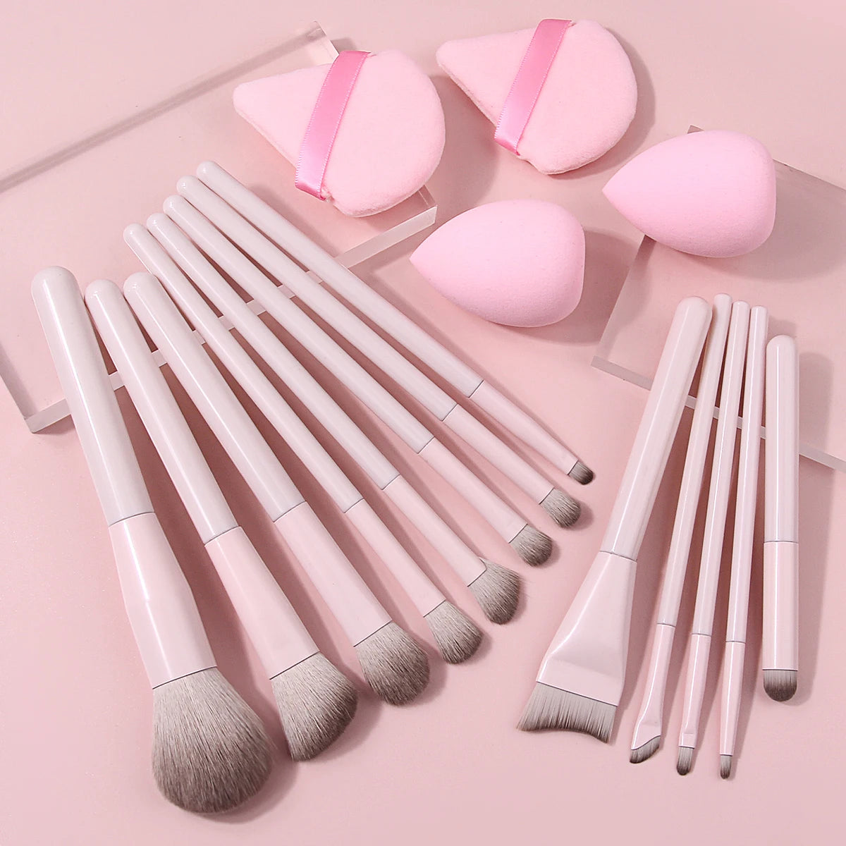 KOSSHOW 17-Piece Makeup Brush Kit | Face & Eye Brushes Makeup Brush Set QXL