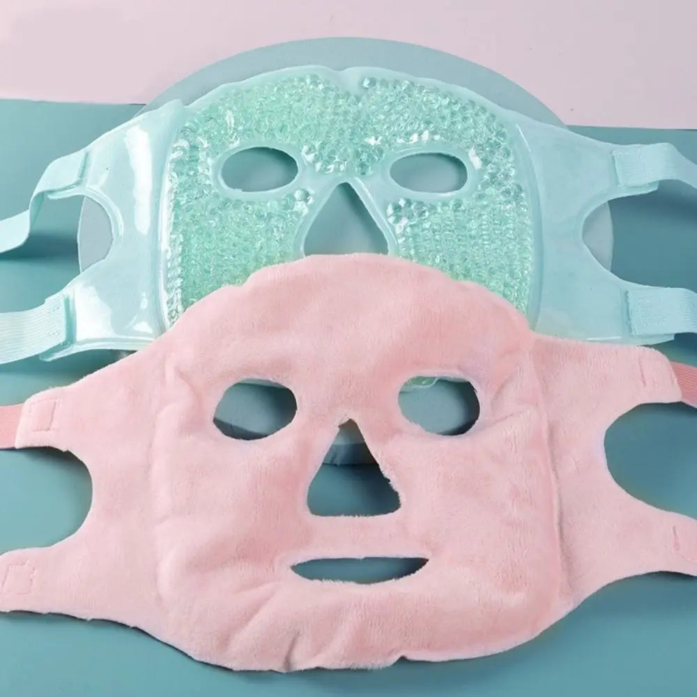 Gel Bead Eye Face Mask | Reusable Hot & Cold Sleep Compress Gel Eye Face Mask QXL