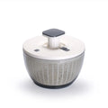 6L Manual Salad Spinner & Vegetable Washer | Non-Slip Base Salad Spinner QXL Light Grey