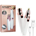 2-in-1 Electric Eyebrow Trimmer & Facial Hair Remover Women Electric Hair Trimmer QXL USB charging