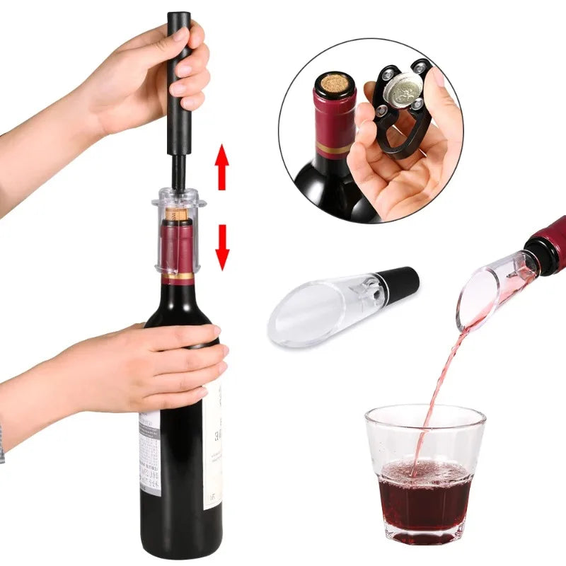 Aluminum Alloy Pneumatic Needle Wine Opener | Portable Wine Opener QXL