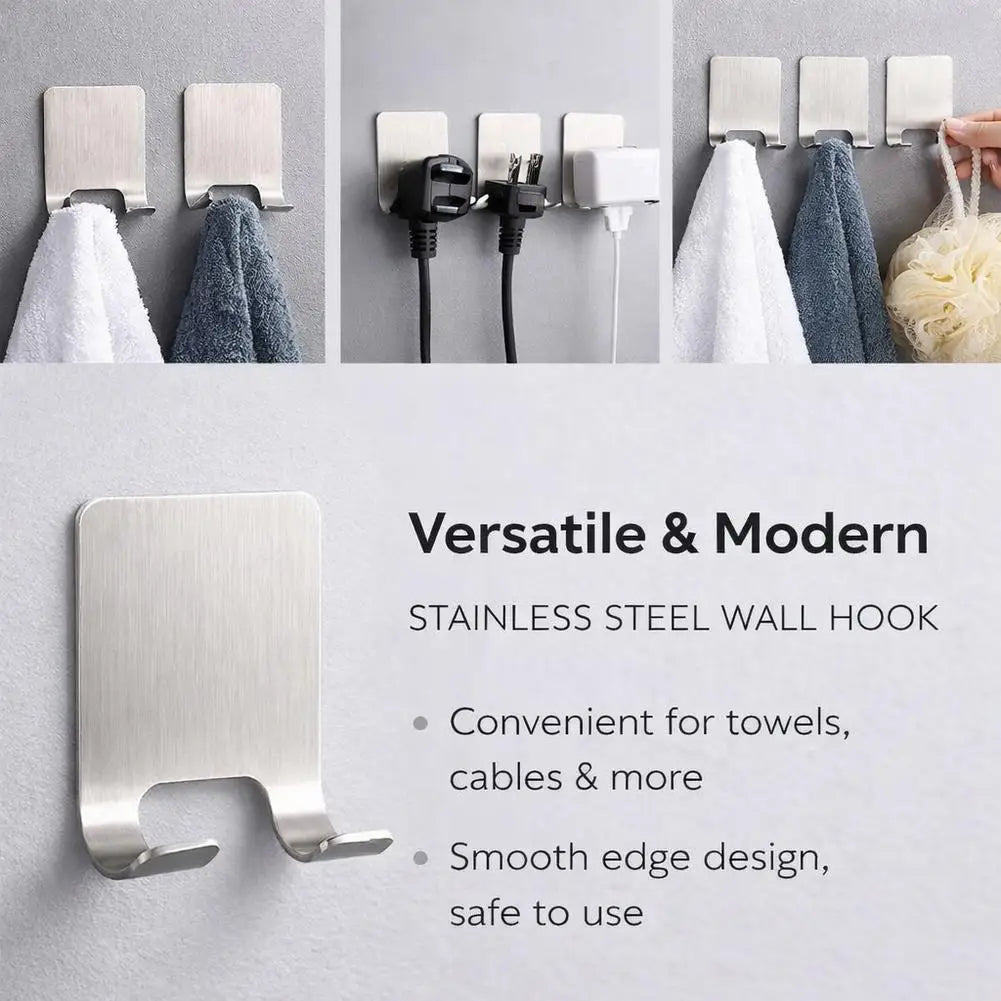 304 Stainless Steel Razor Holder & Bathroom Hook Organizer Razor Holder Stand QXL