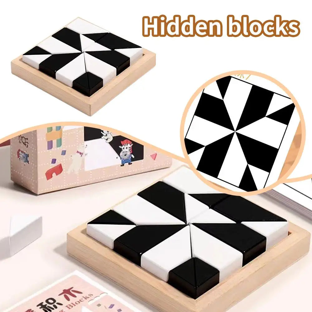 Montessori 3D Hidden Block Puzzle Toy | Kids Building Blocks Educational Puzzle Toy QXL