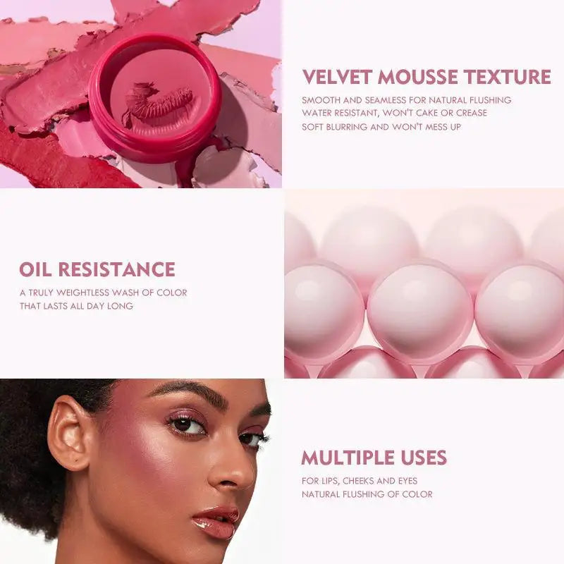 Matte Liquid Blush | Cream-to-Powder, Sweat-Resistant Liquid Blush QXL
