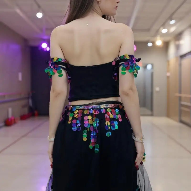 Sequined Tassel Waist Belt | Belly Dance & Hip Hop Chain Dance Waist Belt QXL