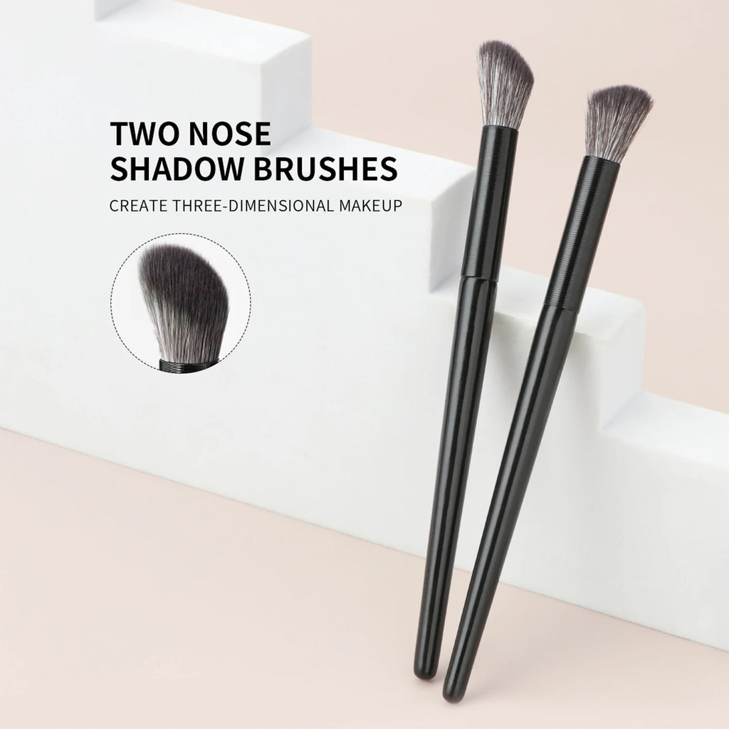 2-Pack Angled Nose Contour Brushes | 3D Nose Shadow Blending Nose Contour Brush QXL